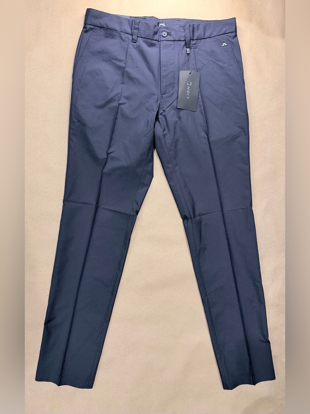 J.Lindeberg Elof Tight Fit Light Poly Pants – 32x32 JL Navy Golf Trousers NWT